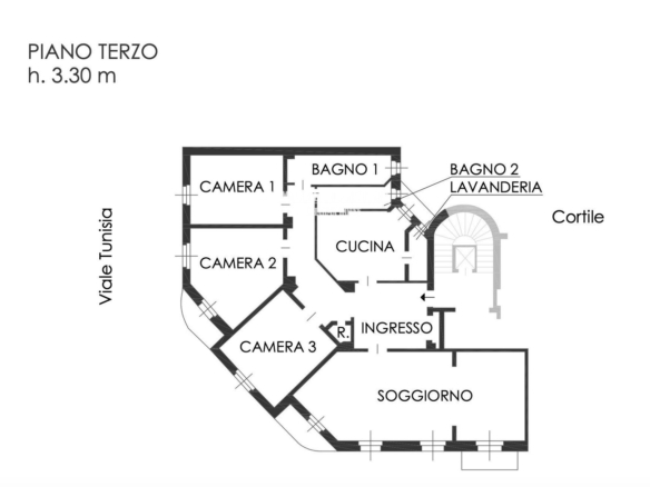 MILANO PORTA VENEZIA, AFFASCINANTE E LUMINOSA RESIDENZA
